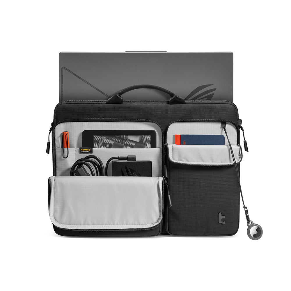 tomtoc-defender-a42-laptoptasche-17-3-zoll-schwarz-wasserabweisend image 2