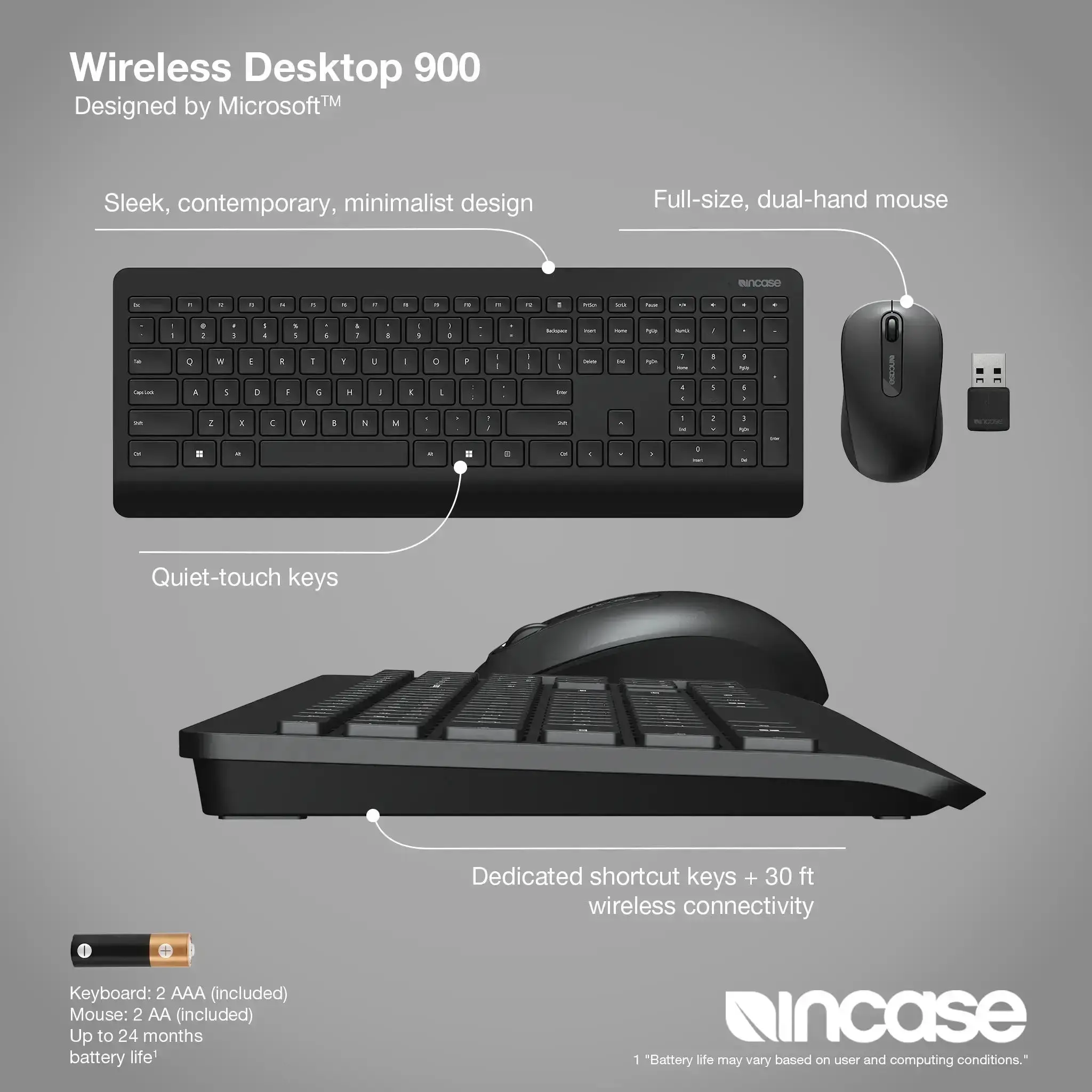 incase-designed-by-microsoft-wireless-desktop-900-tastatur image 3