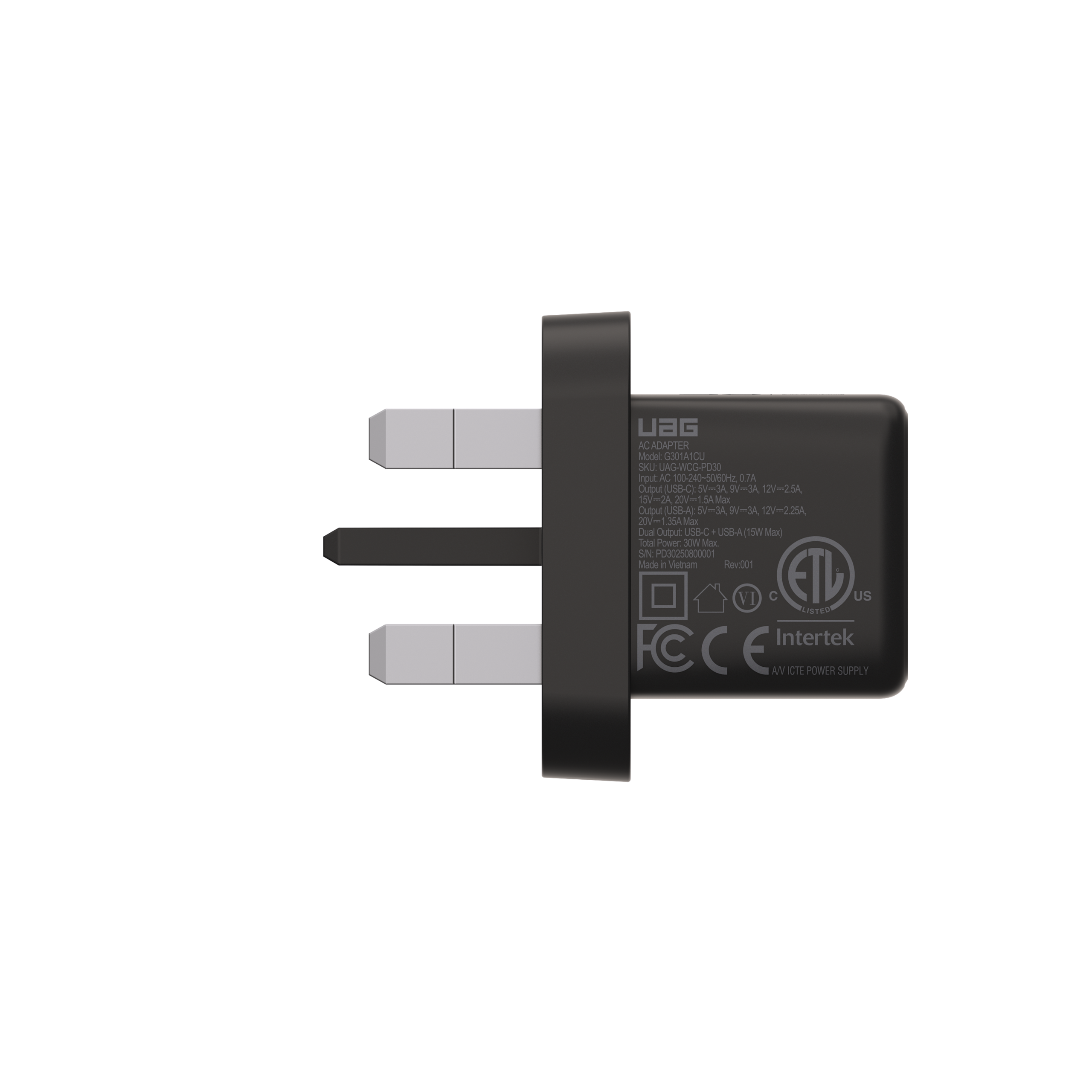 uag-srge-30w-wandladeger-t-2-port-usb-c-usb-a-gan-uk-stecker image 6