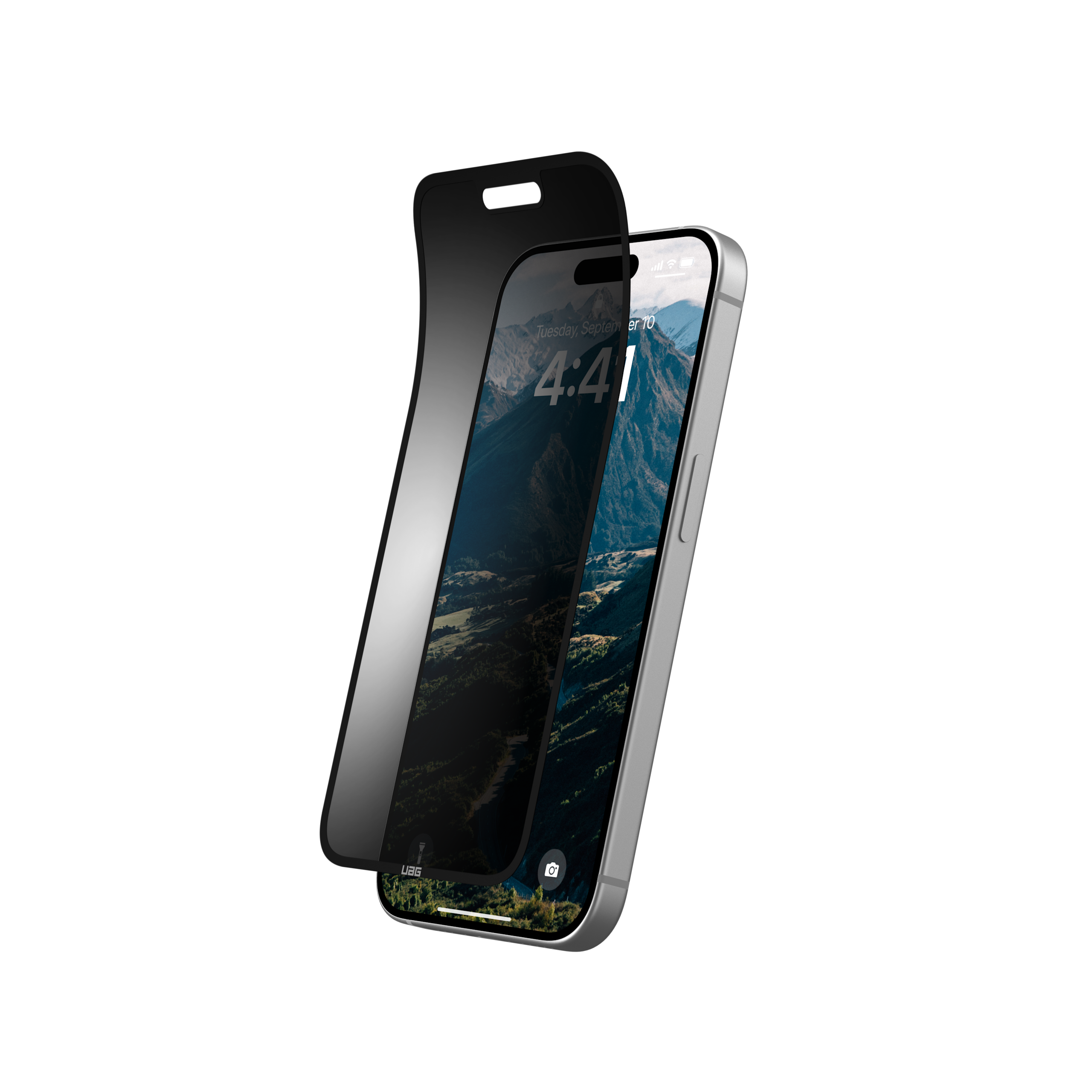 uag-standard-issue-iphone-15-pro-blickschutzfolie-abnehmbar image 2