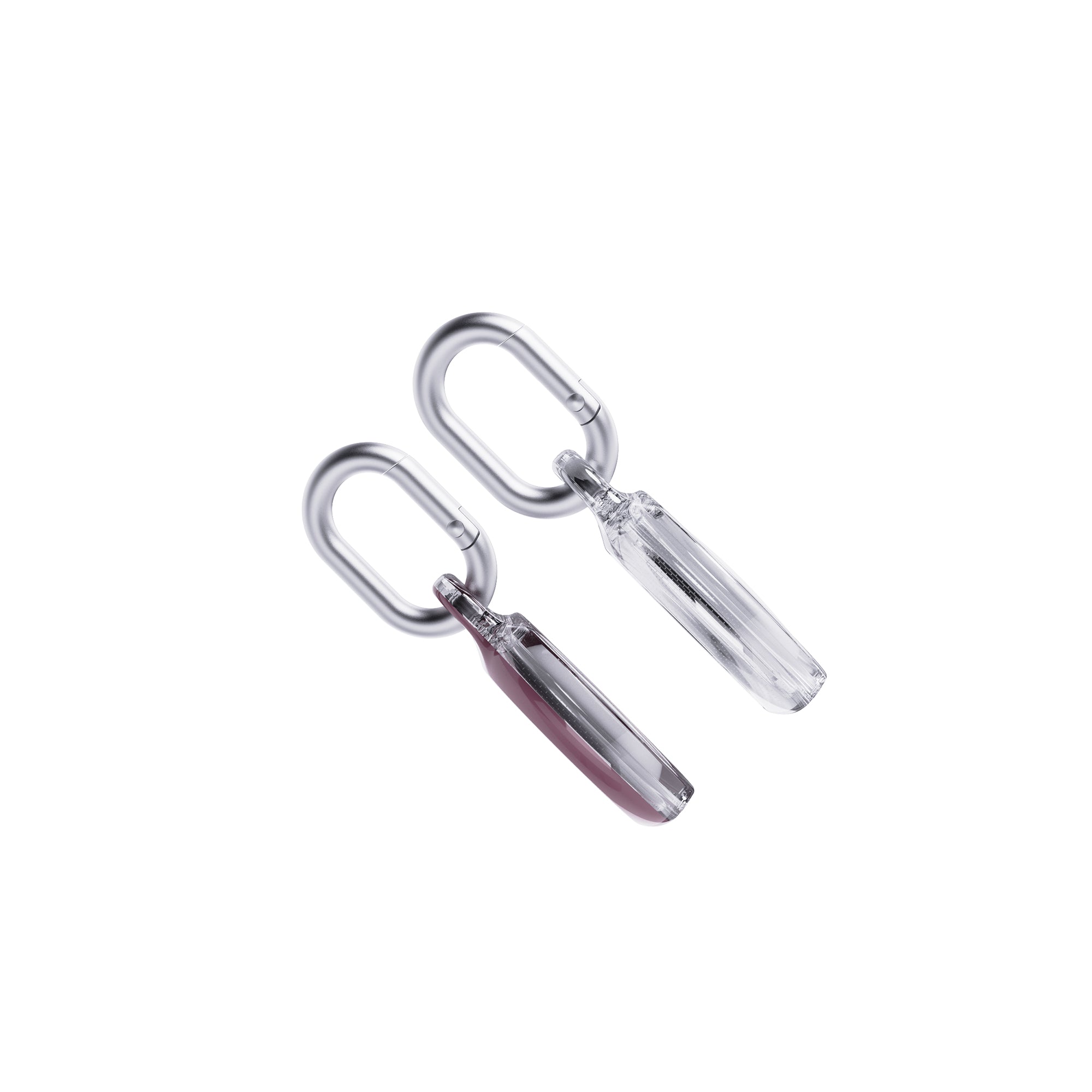 tech21-evopop-airtag-h-lle-2er-pack-rosa-transparent-karabiner image 4