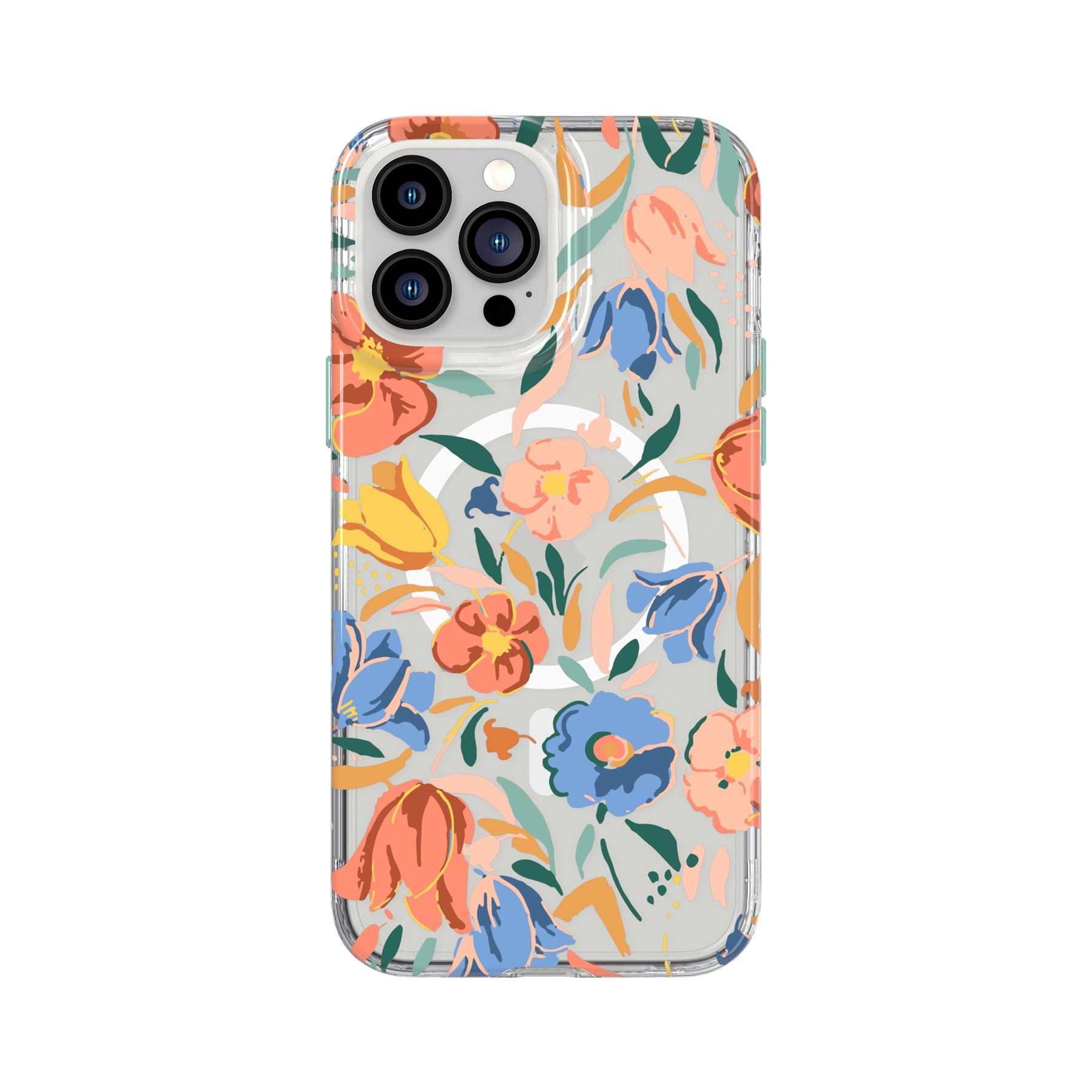 tech21-evoart-iphone-13-pro-max-h-lle-peach-tulip-magsafe image 1