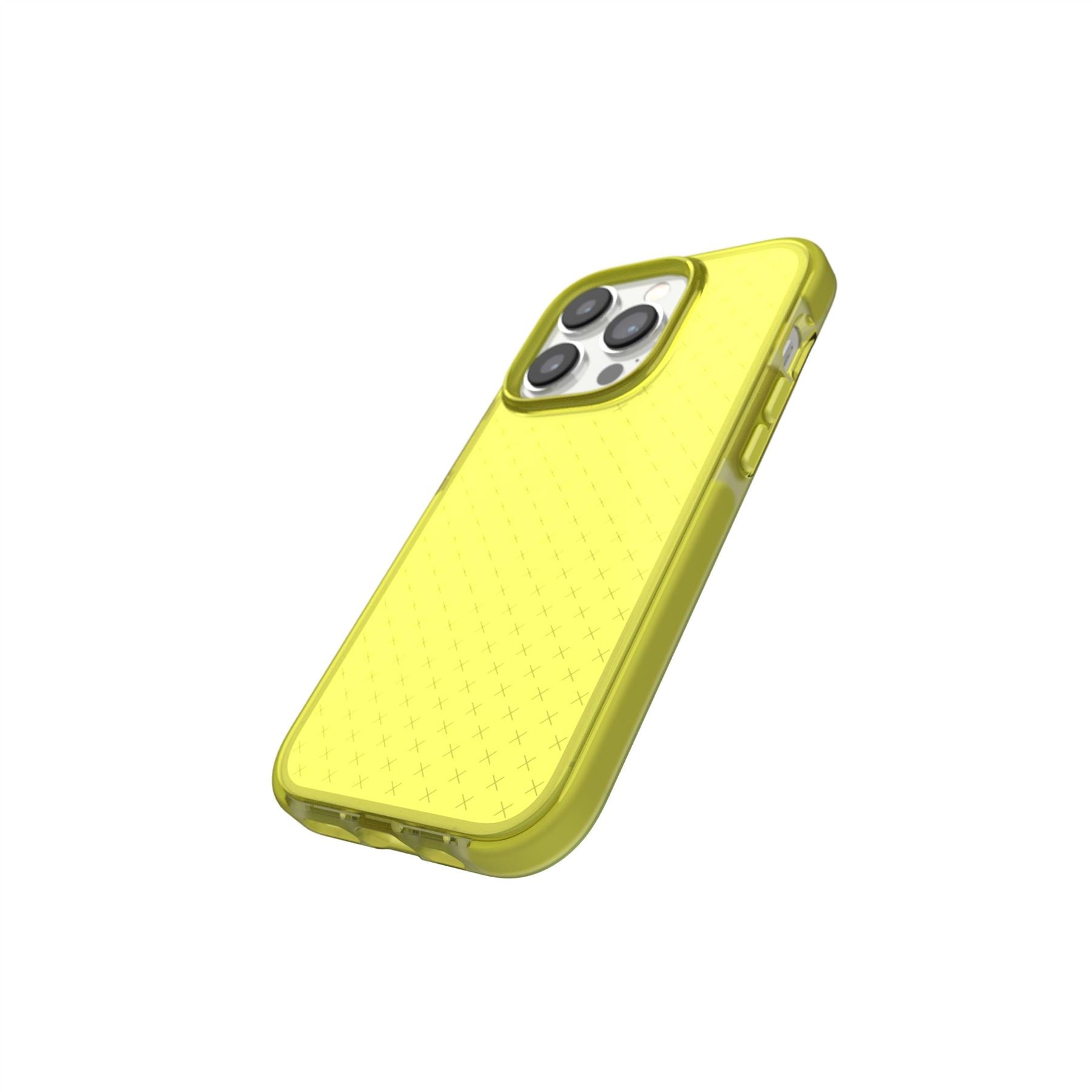 tech21-evocheck-iphone-14-pro-h-lle-acid-yellow-fallschutz image 3