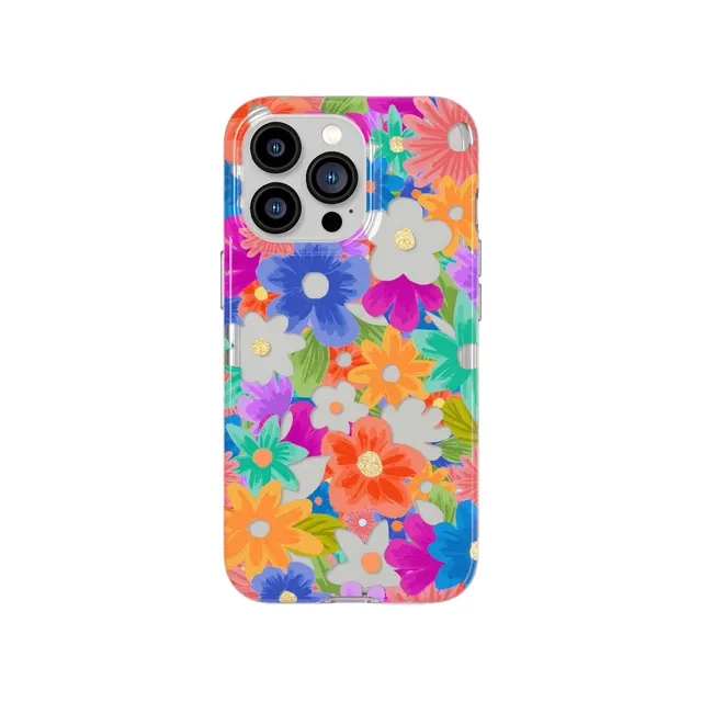 tech21-evoart-iphone-13-pro-handyh-lle-cutout-flora-glitzer image 1