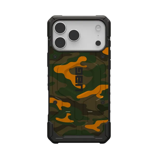 uag-pathfinder-iphone-17-pro-max-h-lle-magsafe-orange-camo image 1