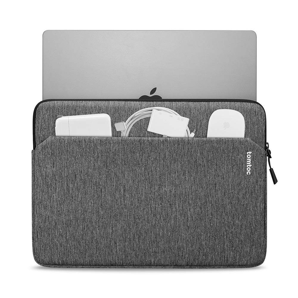 tomtoc-light-a18-laptop-sleeve-14-zoll-laptoptasche-grau-recycelt image 2