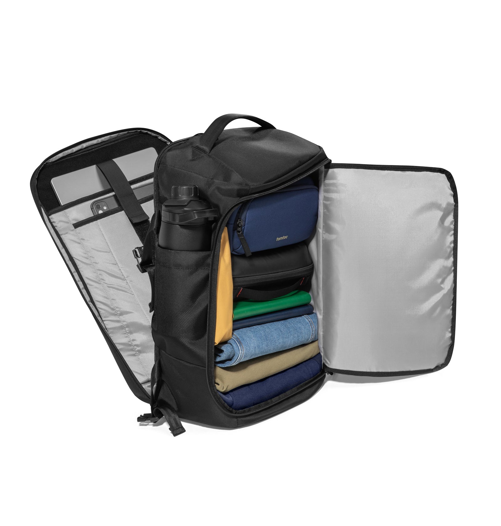 tomtoc-navigator-t67-travel-laptop-rucksack-38l-17-zoll-schwarz image 2