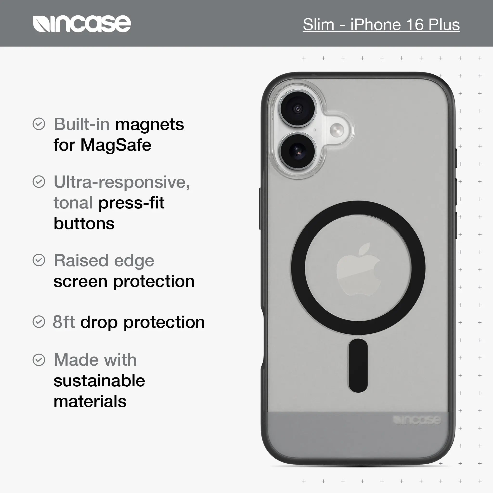 incase-slim-case-iphone-16-plus-h-lle-schwarz-transparent-magsafe image 8