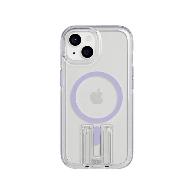 tech21-evocrystal-kick-iphone-13-15-h-lle-magsafe-clear-lilac image 1