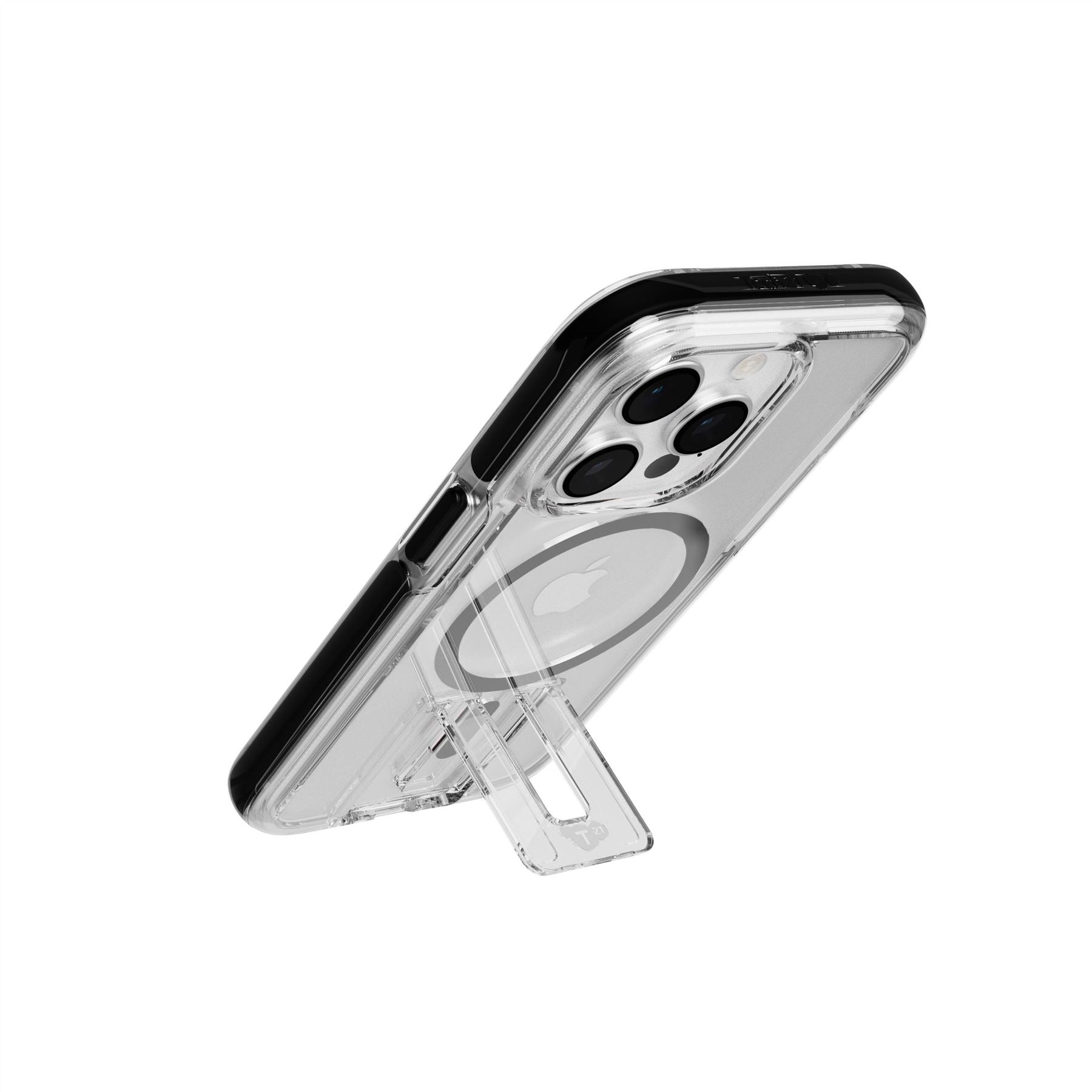 tech21-evocrystal-kick-iphone-15-pro-h-lle-clear-black-magsafe image 8