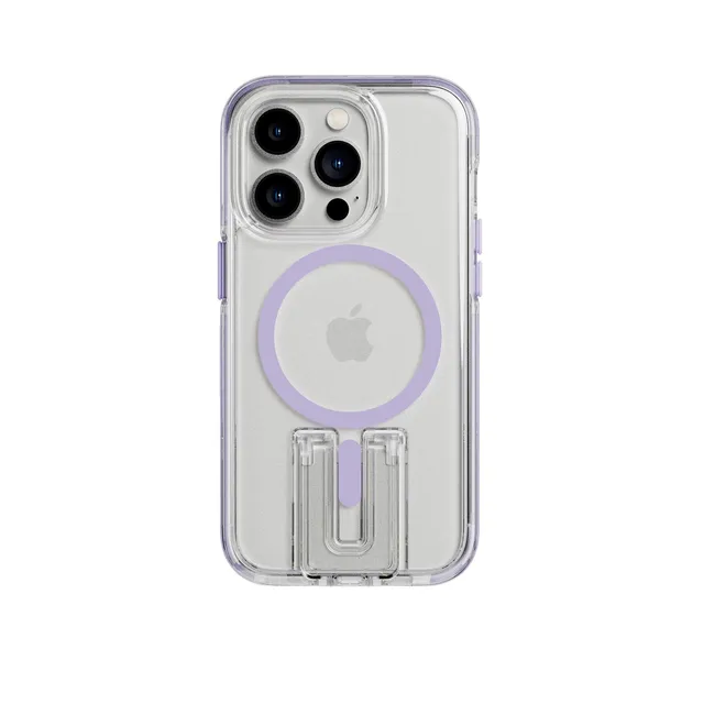 tech21-evocrystal-kick-iphone-14-pro-h-lle-lilac-magsafe image 1