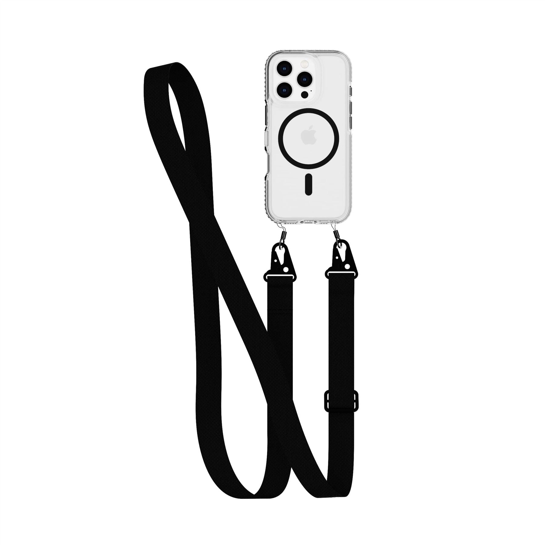 tech21-evocrystal-iphone-16-pro-h-lle-schwarz-umh-ngeband image 1