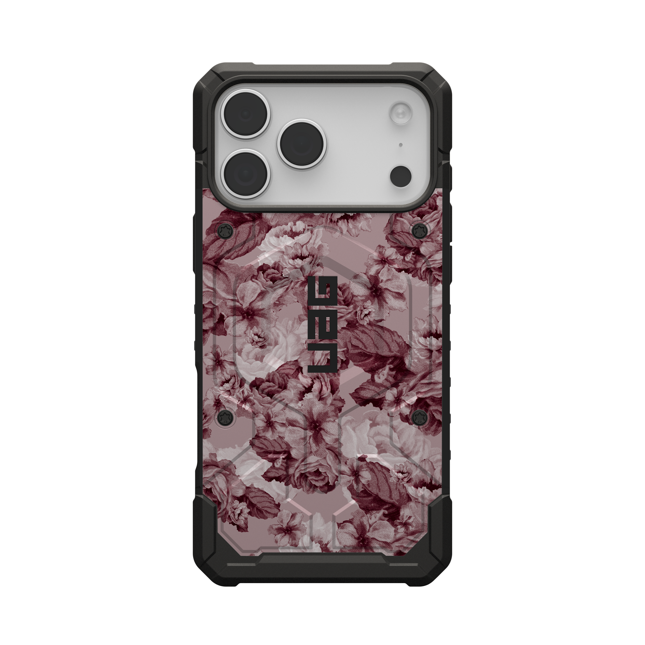 uag-pathfinder-iphone-17-pro-max-handyh-lle-floral-merlot-magsafe image 1