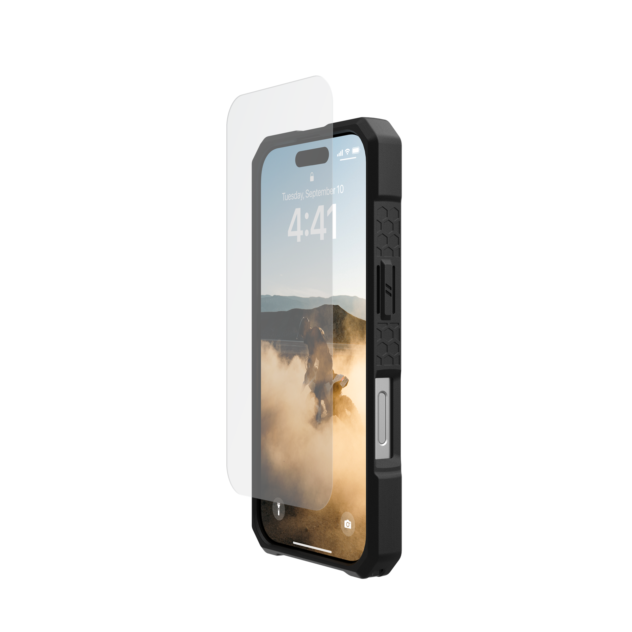 uag-standard-issue-glass-shield-ultra-panzerglas-iphone-16-pro-klar image 3