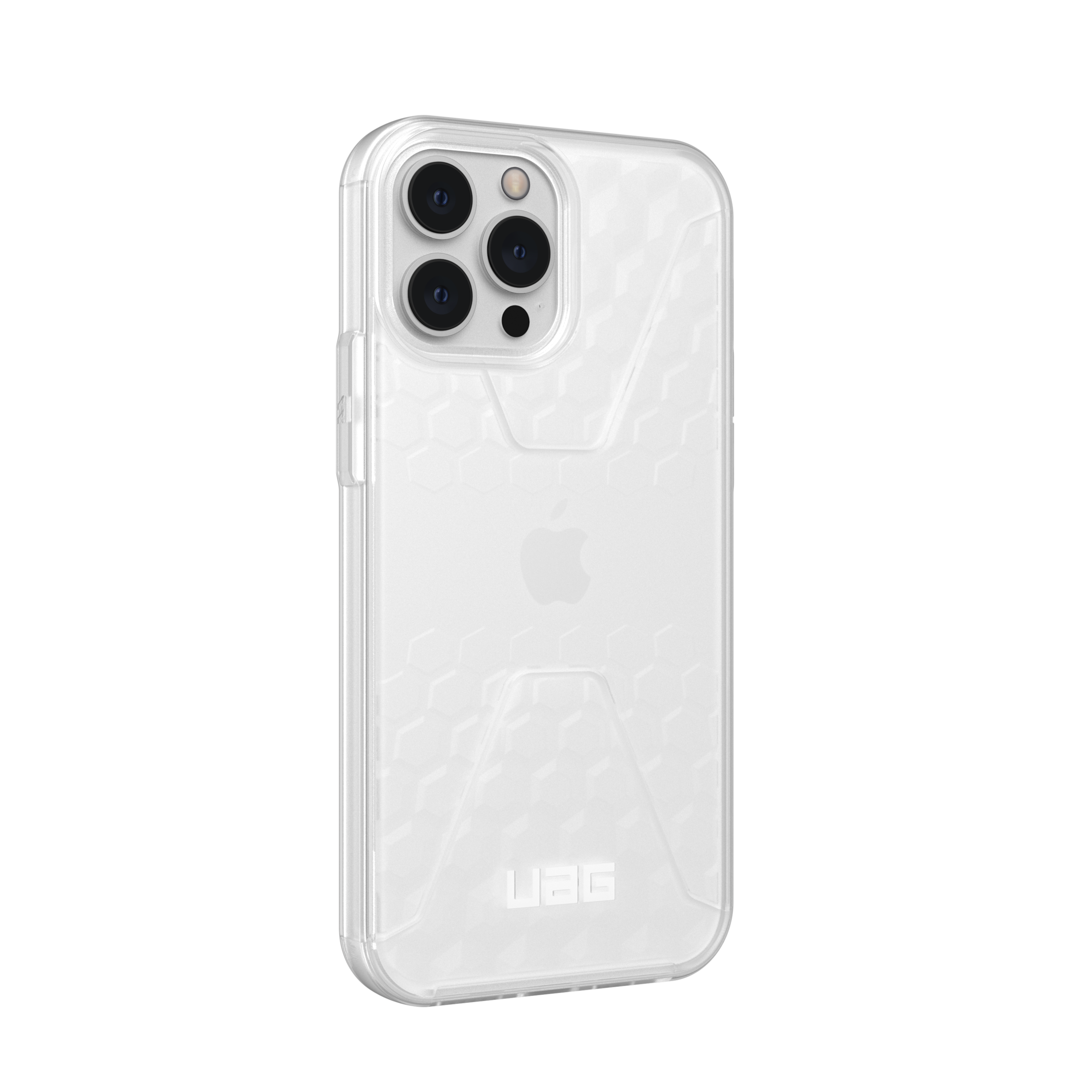 uag-civilian-iphone-13-pro-max-h-lle-frosted-ice-transparent image 3