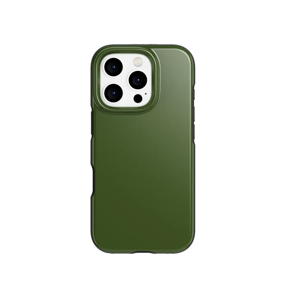 tech21-evodusk-iphone-16-pro-h-lle-green-black-metall image 1