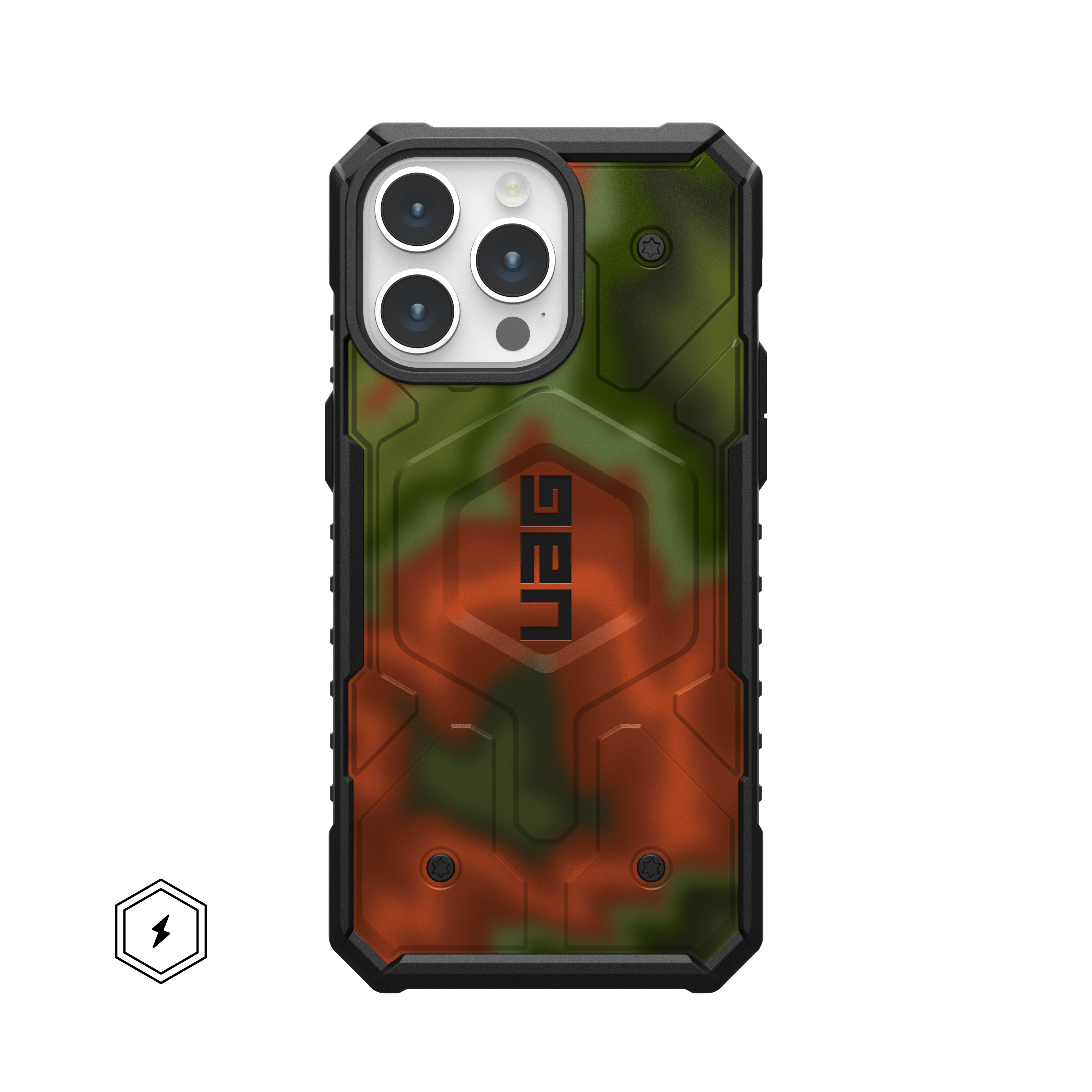 uag-pathfinder-iphone-17-pro-max-magsafe-h-lle-tie-dye-gr-n-robust image 5