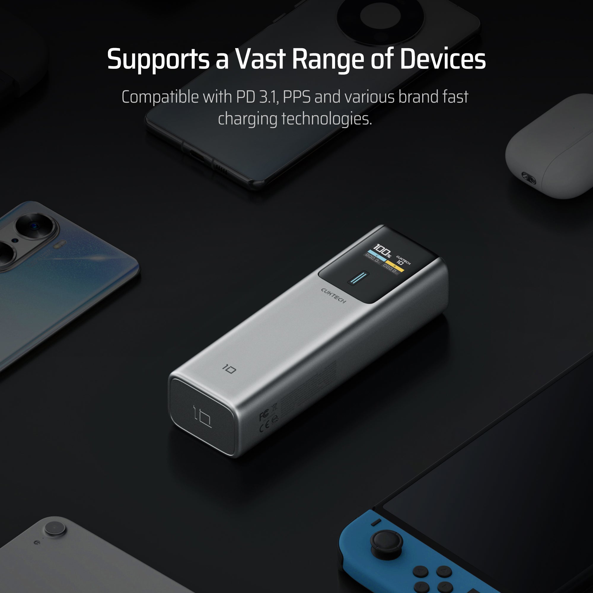cuktech-10-power-bank-10000mah-150w-schnellladen image 5