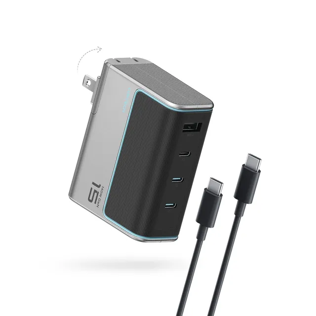 cuktech-4-in-1-140w-usb-c-ladeger-t-gan image 1