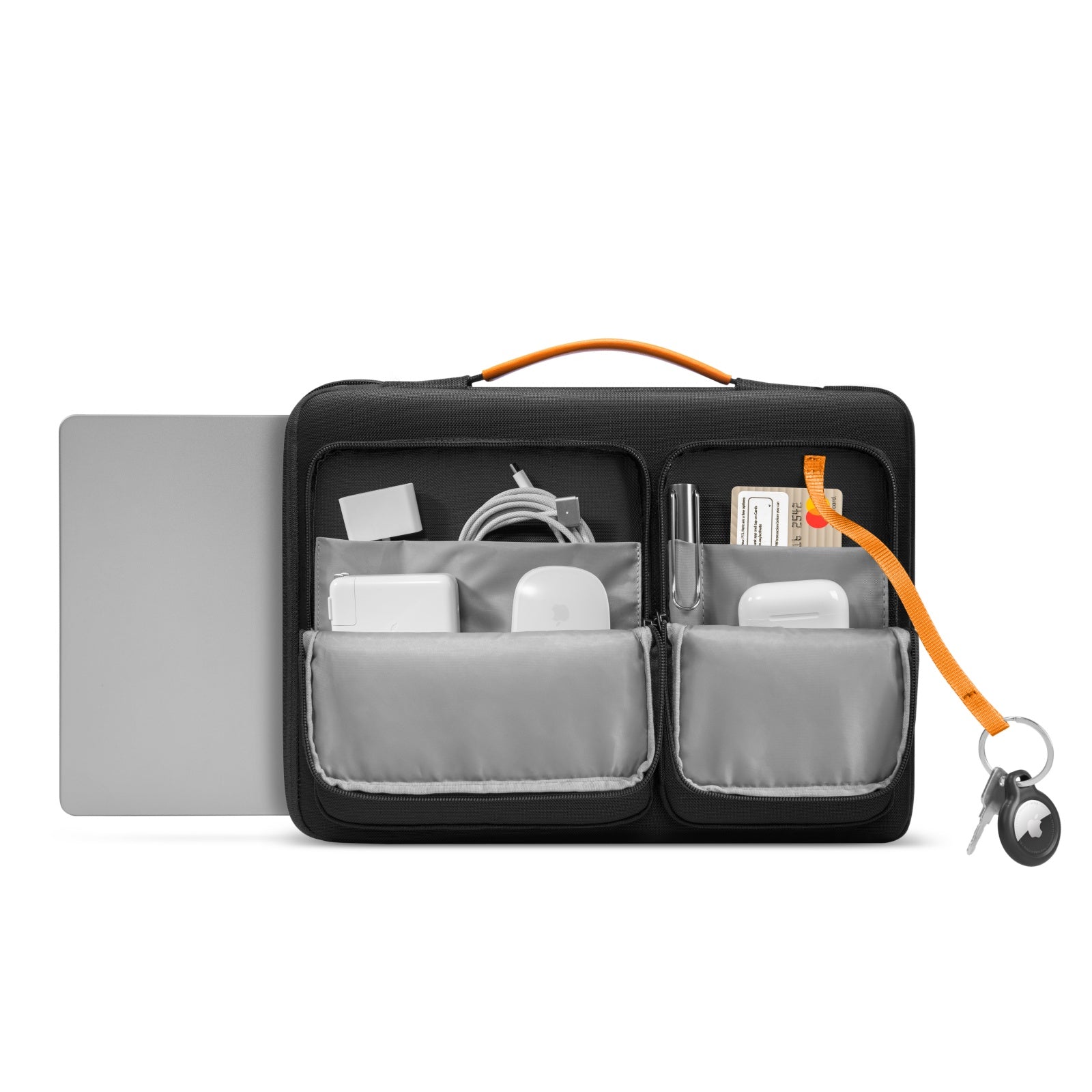 tomtoc-defender-a17-laptoptasche-14-zoll-schwarz-mit-ecken-schutz image 2