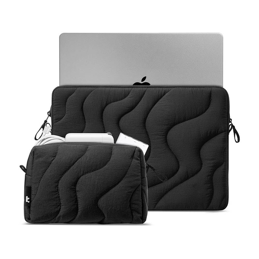 tomtoc-terra-a27-laptop-sleeve-13-zoll-schwarz-mit-tasche image 2