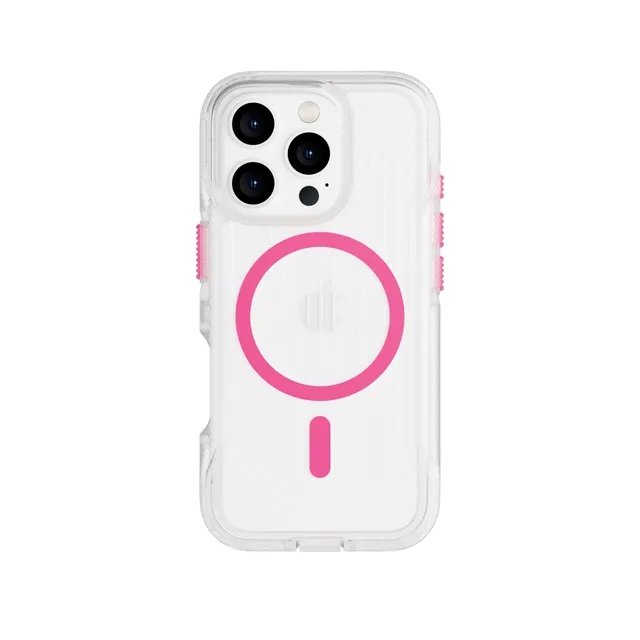 tech21-flexpro-iphone-16-pro-handyh-lle-neon-pink-orange-glow image 1
