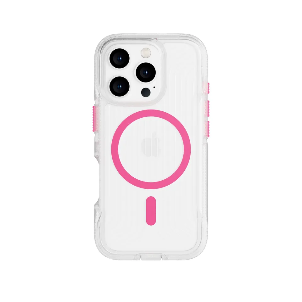 tech21-flexpro-iphone-16-pro-handyh-lle-neon-pink-orange-glow image 1
