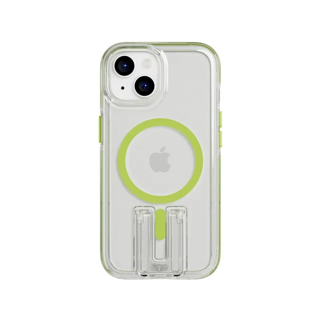 tech21-evocrystal-kick-magsafe-iphone-h-lle-lime-aufsteller image 1