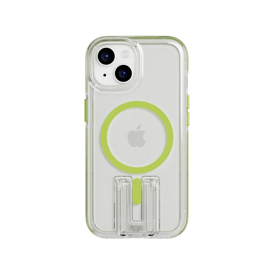 tech21-evocrystal-kick-magsafe-iphone-h-lle-lime-aufsteller image 1