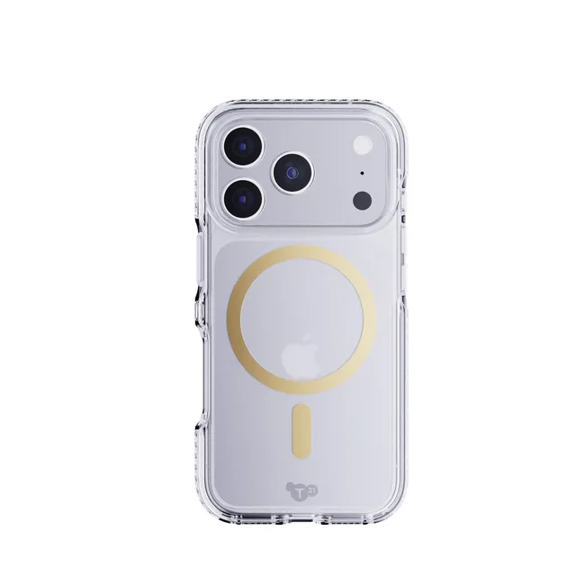 tech21-evocrystal-iphone-17-pro-h-lle-gold-transparent image 1