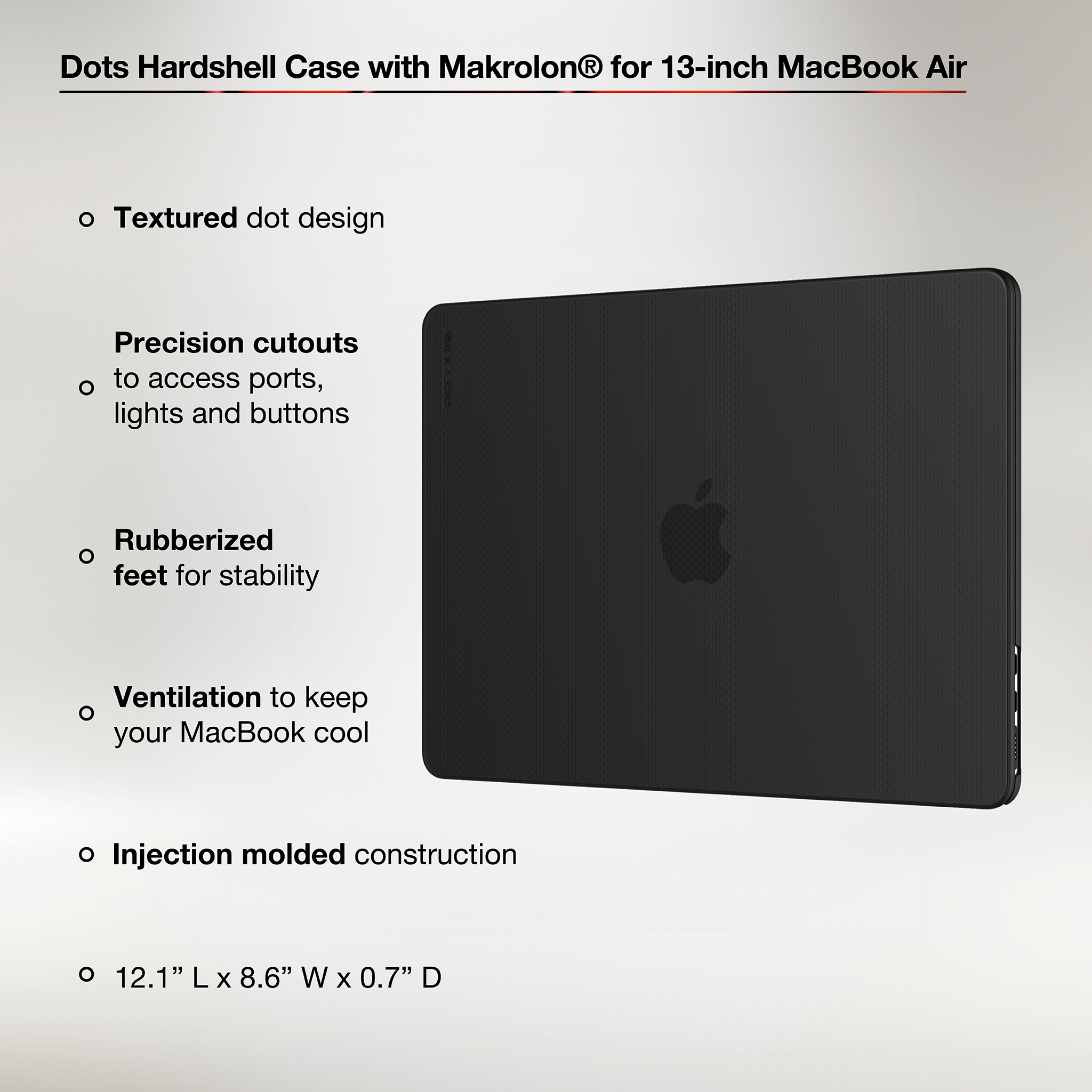 incase-dots-hardshell-macbook-air-13-zoll-h-lle-schwarz-punkte image 3