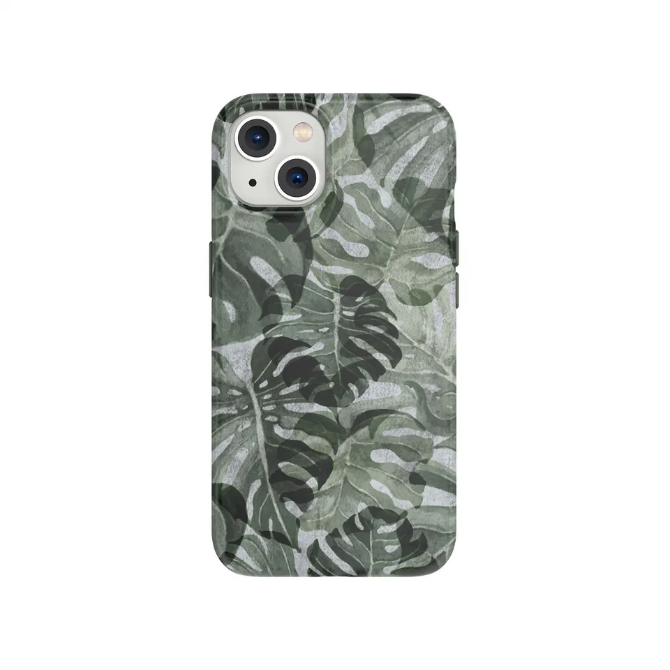 tech21-eco-art-iphone-13-h-lle-delicate-earth-green-muster image 1