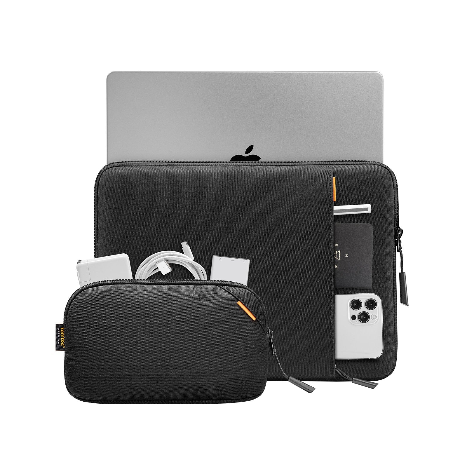 tomtoc-defender-a13-laptop-sleeve-15-zoll-schwarz-360-schutz image 2