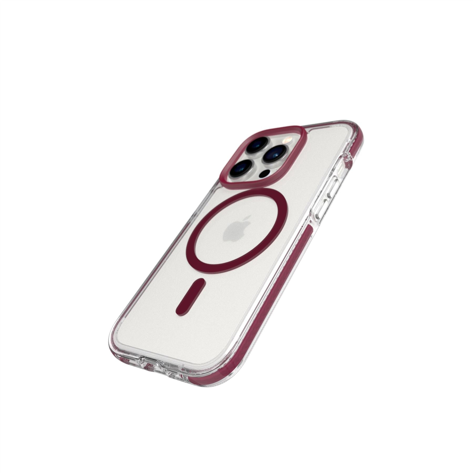 tech21-evocrystal-iphone-14-pro-h-lle-magsafe-burgundy-klar image 3