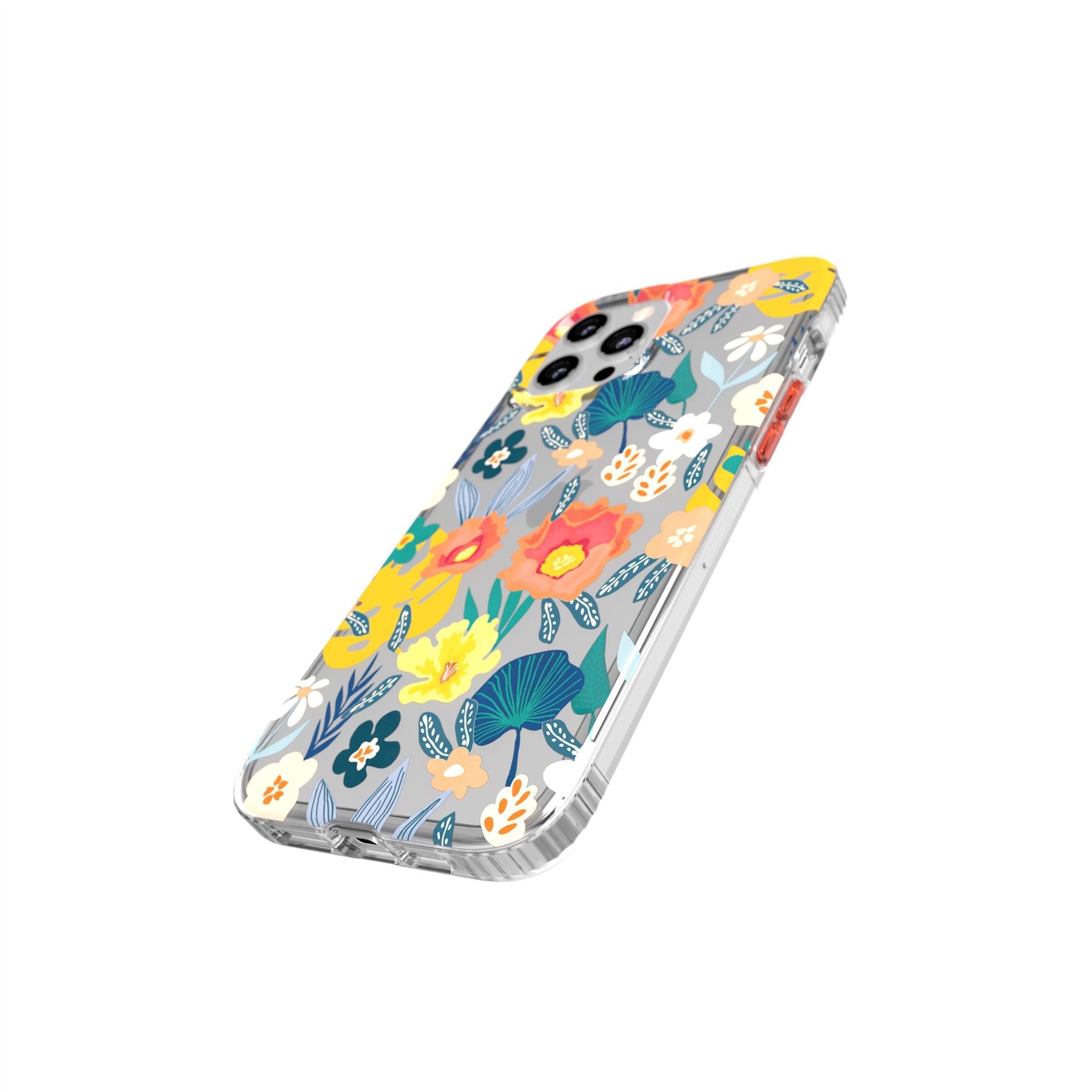 tech21-evoart-iphone-12-pro-max-handyh-lle-orange-blumen image 3