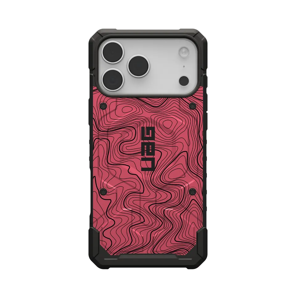 uag-pathfinder-iphone-17-pro-max-h-lle-pink-topography-magsafe image 1