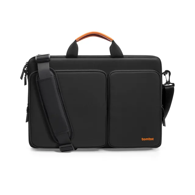 tomtoc-defender-a42-laptoptasche-17-3-zoll-schwarz-schultergurt image 1