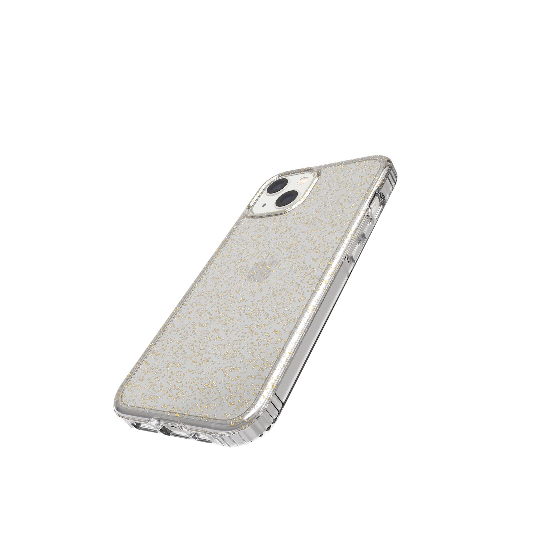 tech21-evosparkle-iphone-13-handyh-lle-gold-glitzer-3-6m-schutz image 3