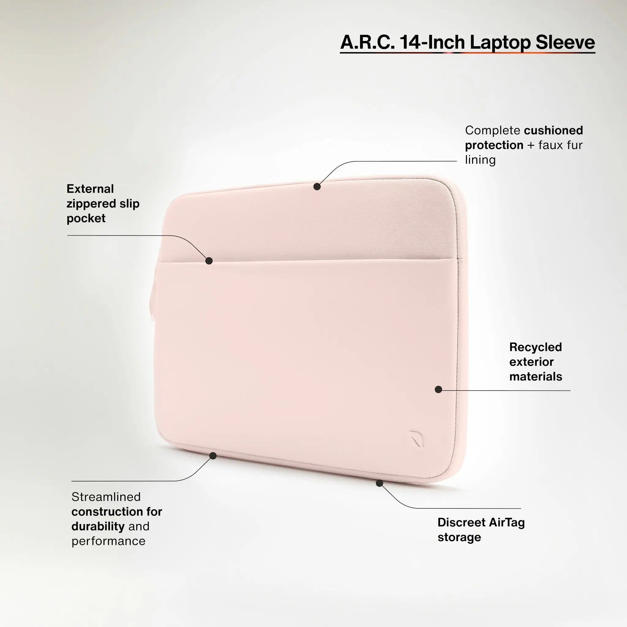 incase-a-r-c-sleeve-14-zoll-laptoptasche-schwarz-polyester image 4