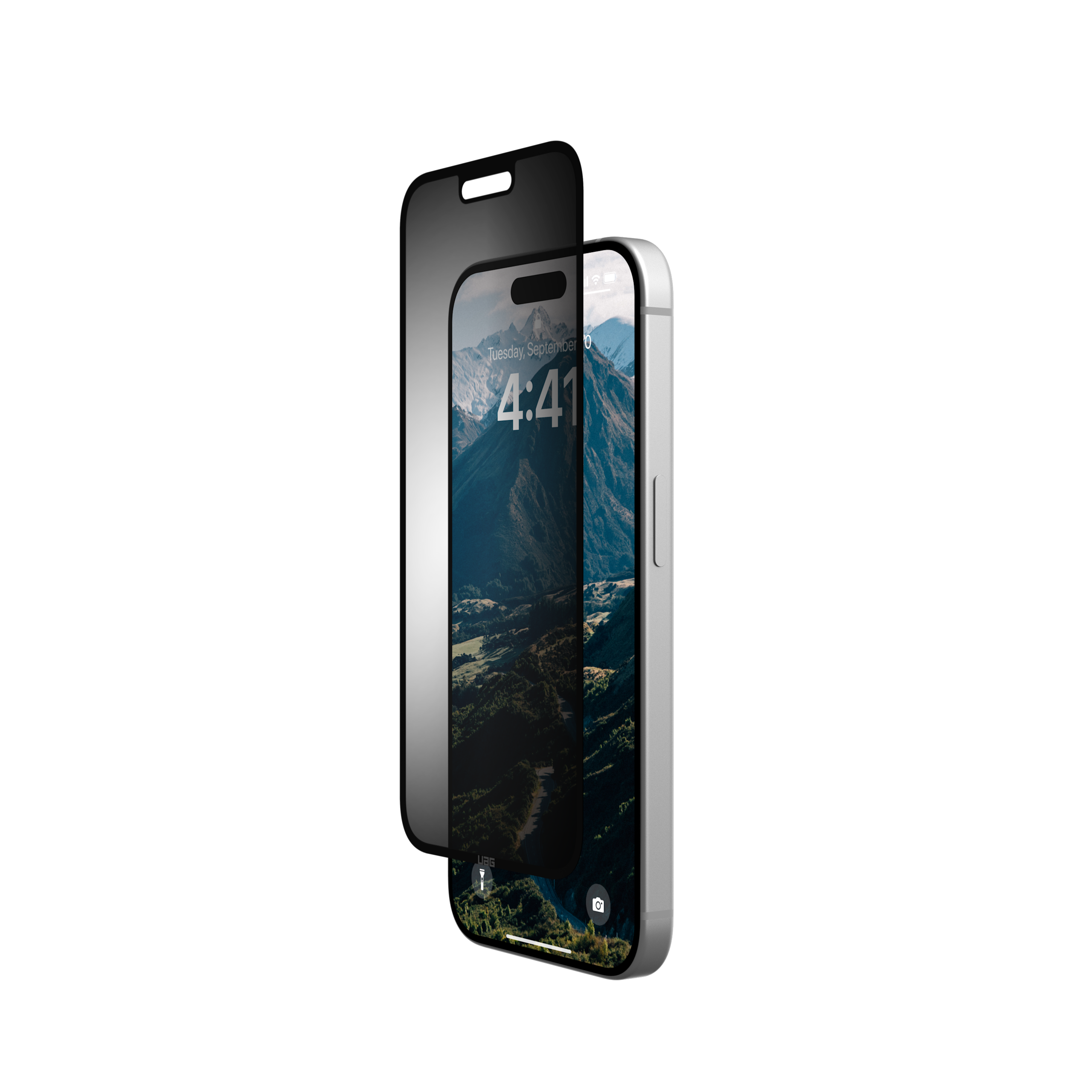 uag-standard-issue-iphone-15-pro-blickschutzfolie-abnehmbar image 1