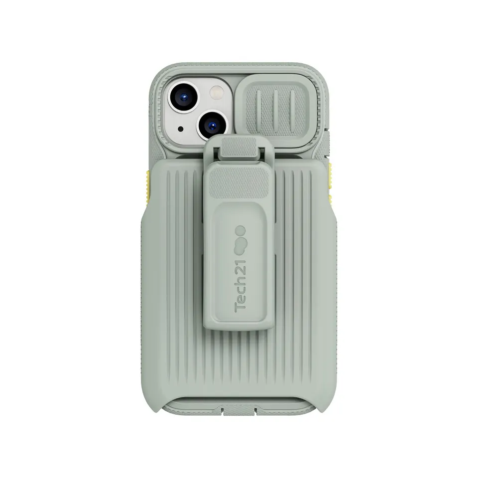 tech21-evomax-handyhulle-iphone-13-khaki-grey-holster image 1