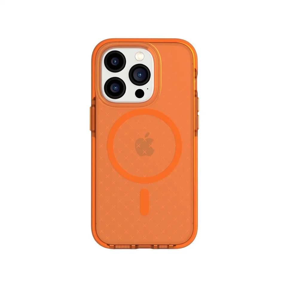 tech21-evocheck-iphone-14-pro-h-lle-fizzy-orange-magsafe image 1