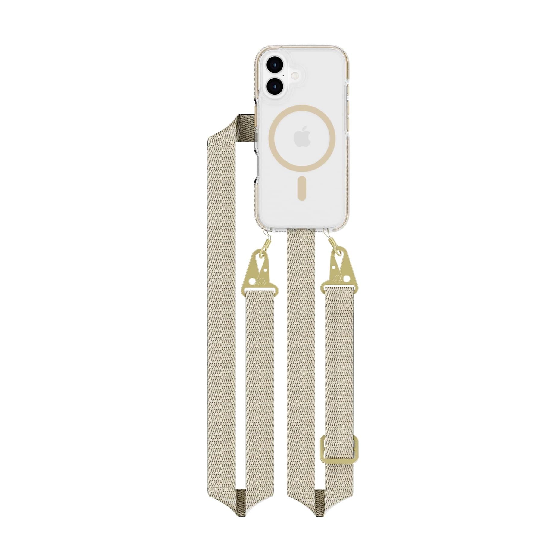 tech21-evocrystal-iphone-16-h-lle-gold-mit-band image 4