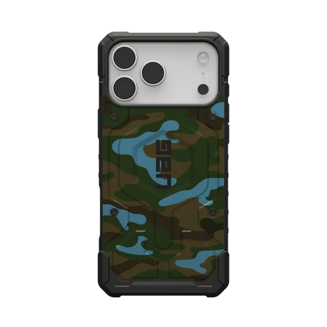 uag-pathfinder-iphone-17-pro-max-h-lle-magsafe-camouflage-blau image 1