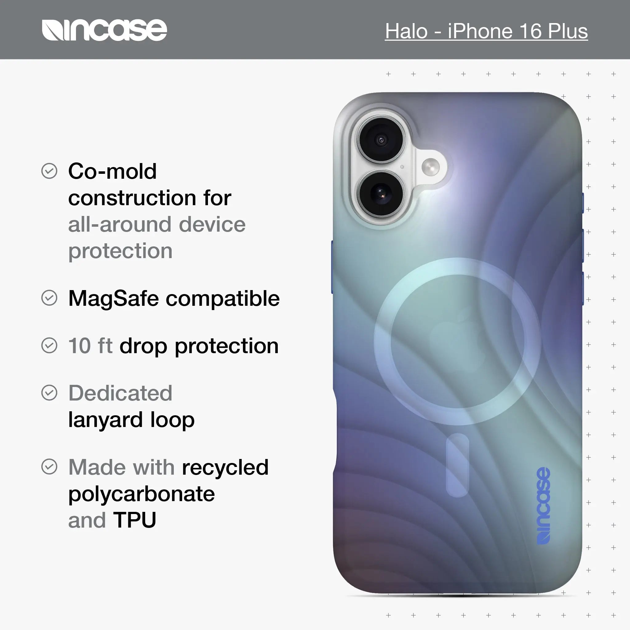 incase-halo-h-lle-iphone-16-plus-magsafe-tidal-ocean-3m-schutz image 7