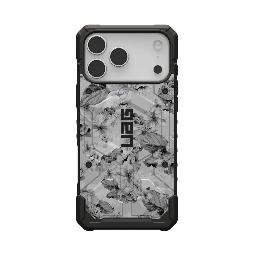 uag-pathfinder-iphone-17-pro-max-h-lle-magsafe-floral-grey-2 image 1