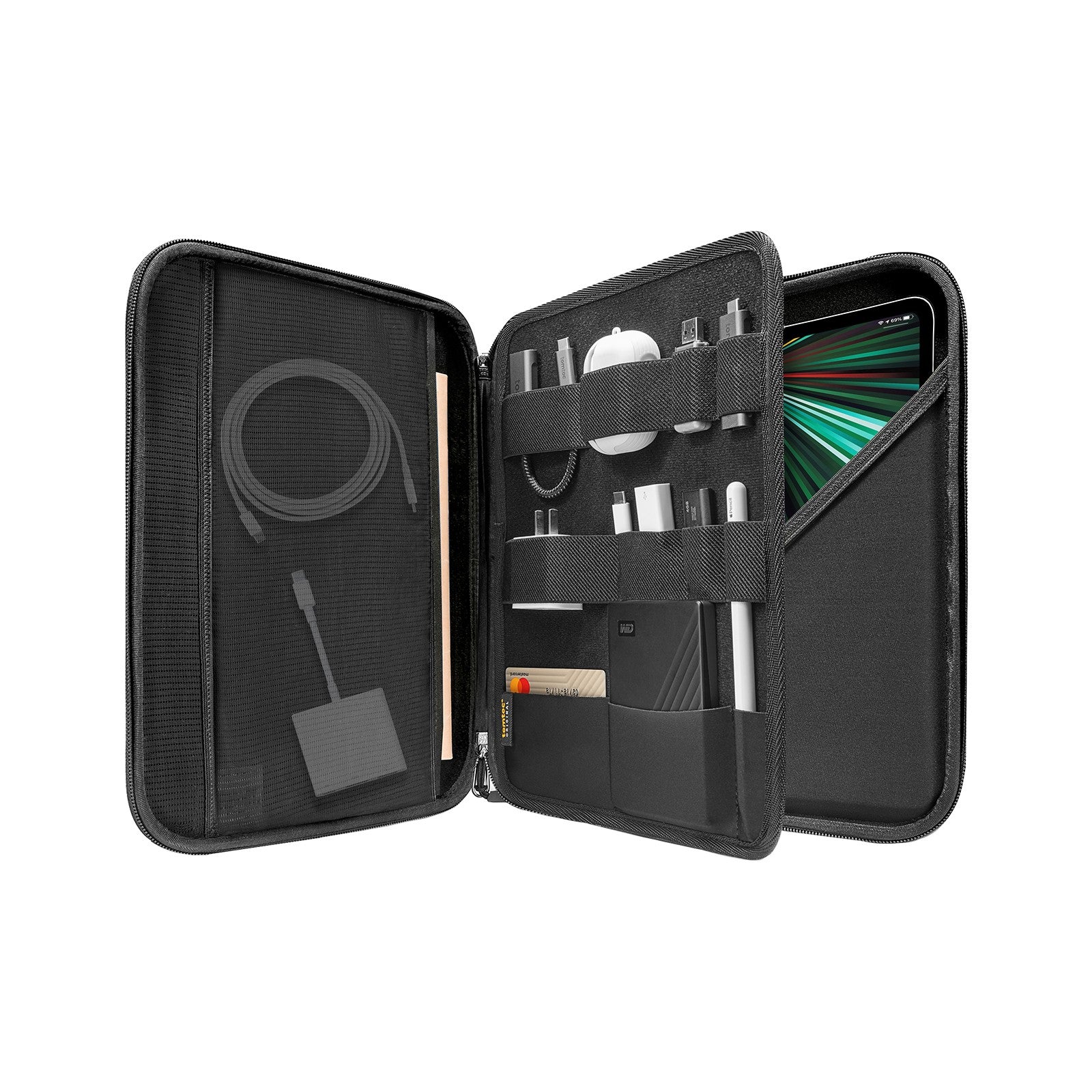 tomtoc-fancycase-b06-tablet-tasche-13-zoll-schwarz image 2