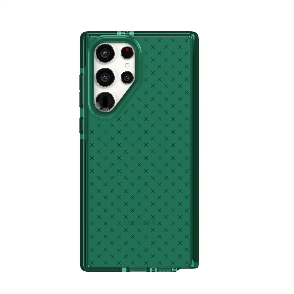 tech21-evo-check-s22-ultra-handyh-lle-opal-green-flexshock image 1