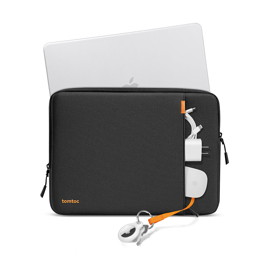 tomtoc-defender-a13-laptop-sleeve-13-zoll-schwarz-recycelt image 2