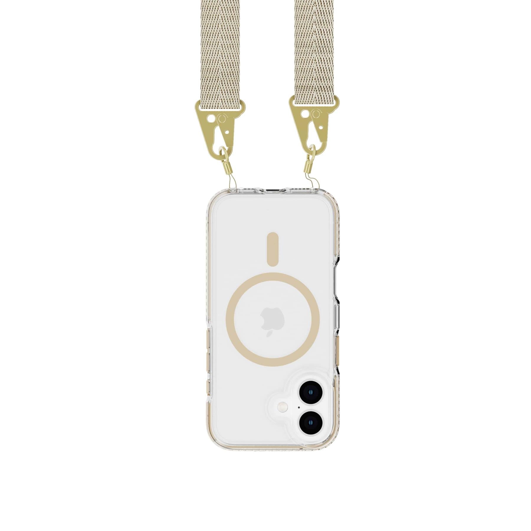 tech21-evocrystal-iphone-16-h-lle-gold-mit-band image 2